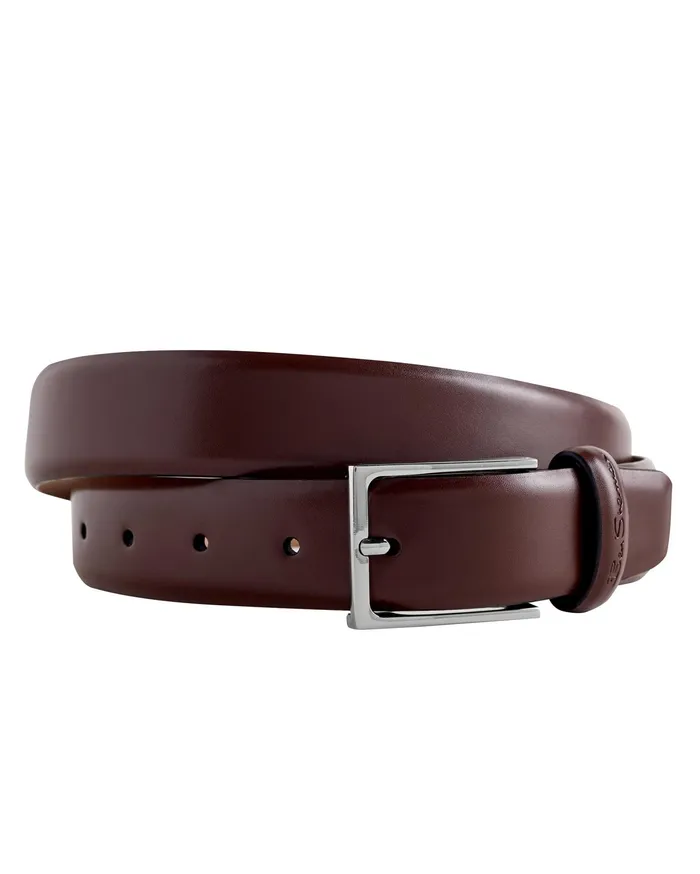 Ben Sherman Belts Angus Leather Dress Belt 8211 Brown 8211 Men