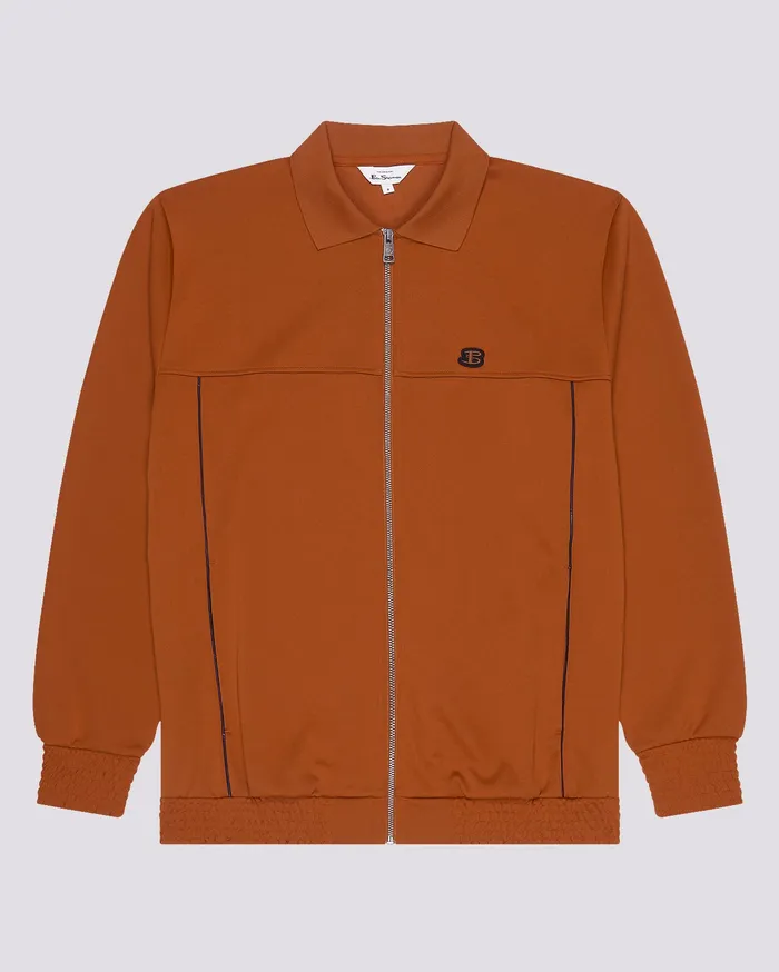 Ben Sherman Jackets B By Ben Sherman PoloCollar ZipThrough Jacket 8211 Caramel 8211 Men