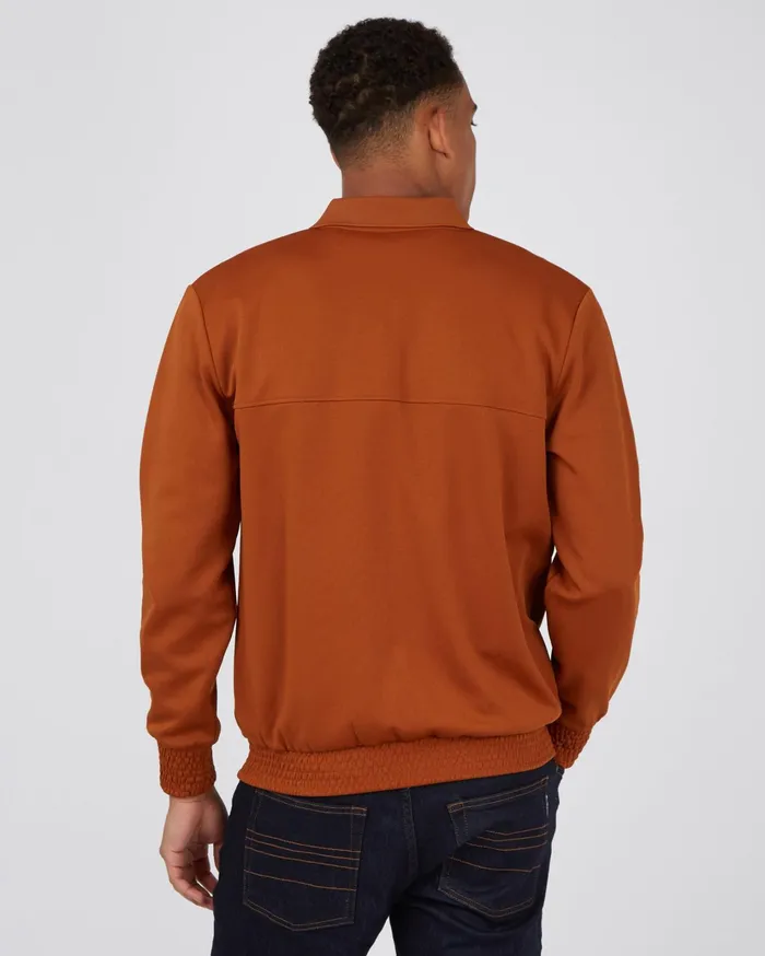 Ben Sherman Jackets B By Ben Sherman PoloCollar ZipThrough Jacket 8211 Caramel 8211 Men