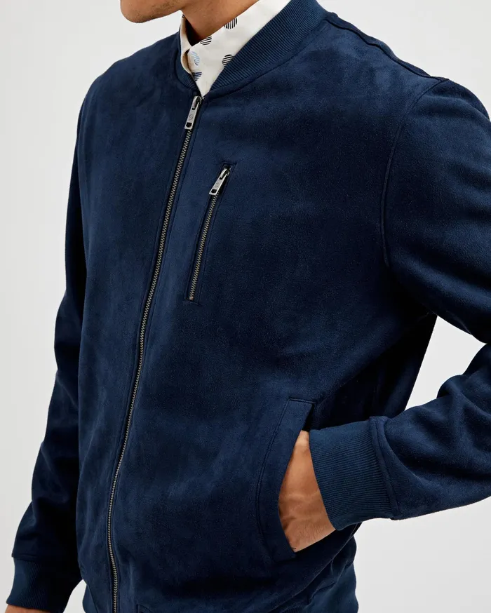 Ben Sherman Jackets FauxSuede Bomber 8211 Navy 8211 Men