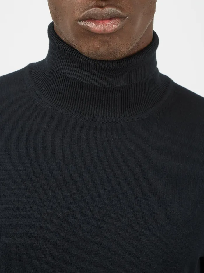 Ben Sherman Knitwear Signature Knit RollNeck Sweater 8211 Black 8211 Men