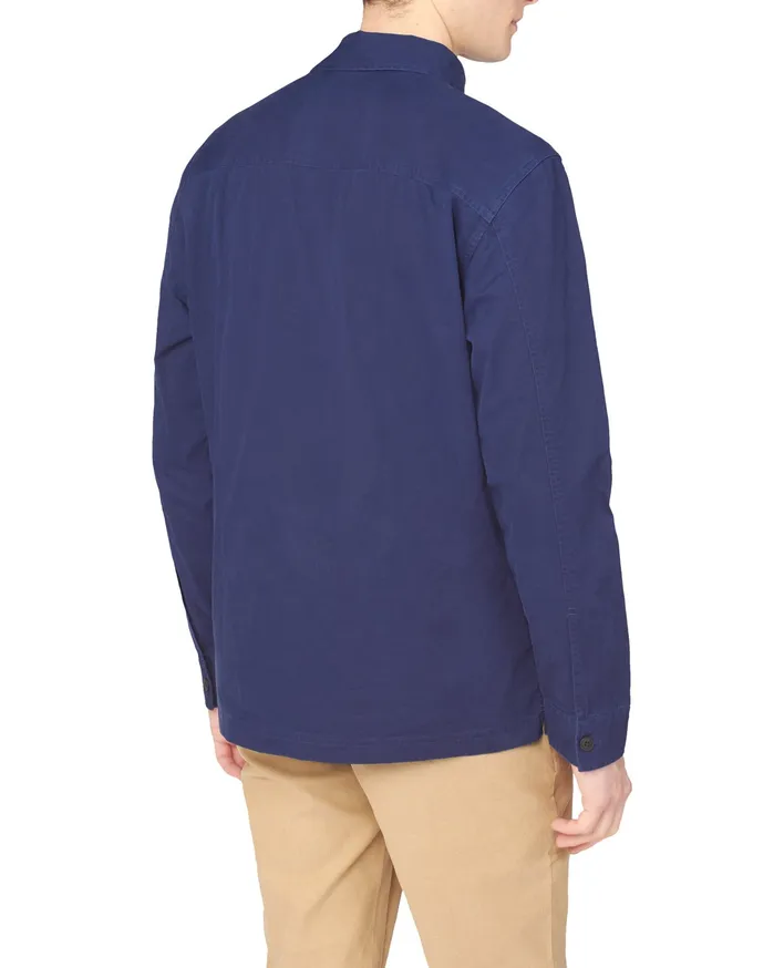 Ben Sherman Outerwear Pullover QuarterButton Jacket 8211 Marine 8211 Men