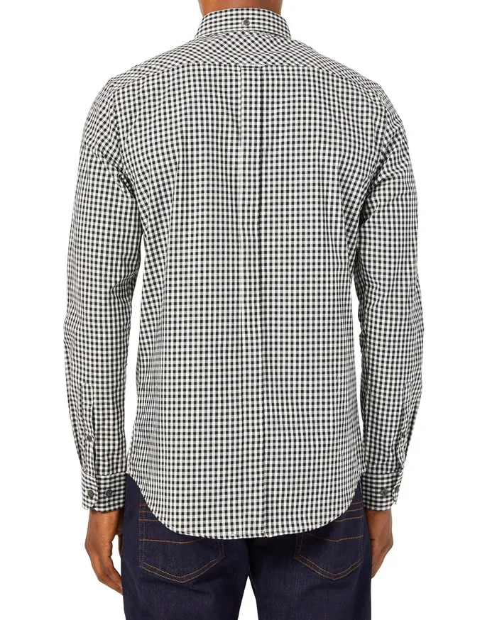 Ben Sherman Shirting LongSleeve Gingham Shirt 8211 Jet Black 8211 Men Ben Sherman Shirting LongSleeve Gingham Shirt 8211 Jet Black 8211 Men