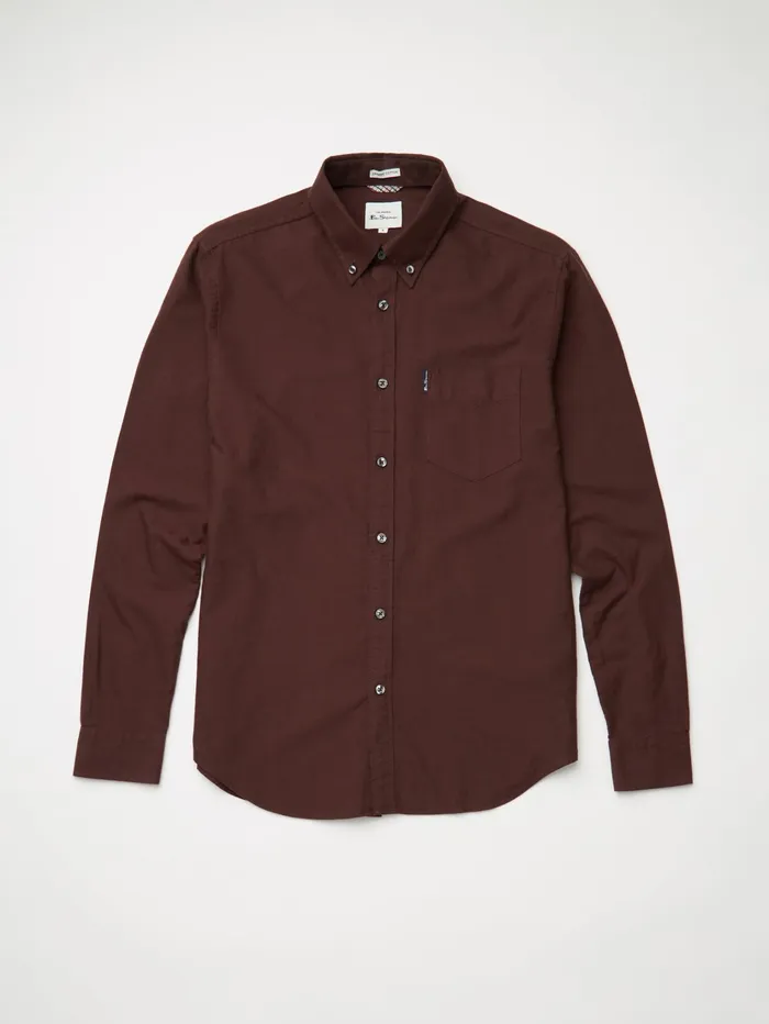 Ben Sherman Shirting LongSleeve Signature Oxford Shirt 8211 Bordeaux 8211 Men
