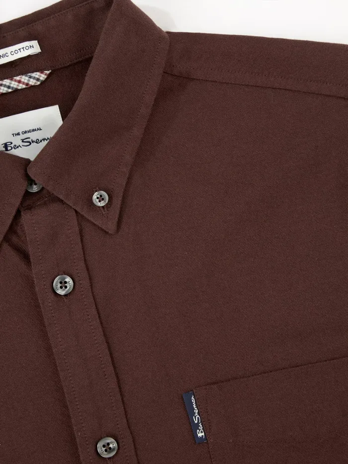 Ben Sherman Shirting LongSleeve Signature Oxford Shirt 8211 Bordeaux 8211 Men