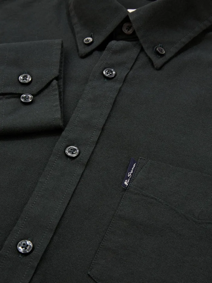 Ben Sherman Shirting LongSleeve Signature Oxford Shirt 8211 Dark Green 8211 Men