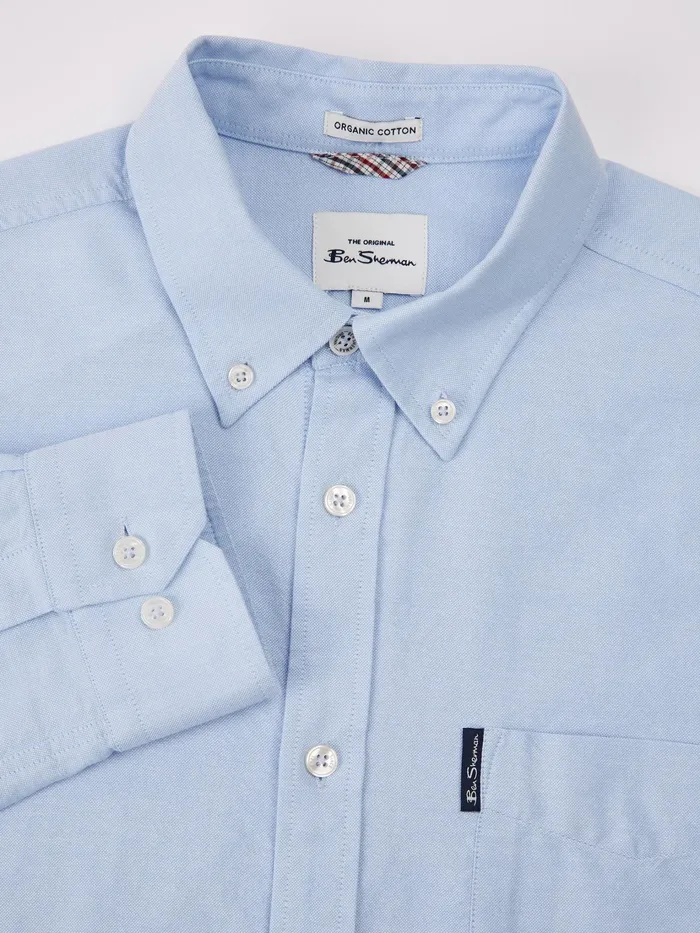 Ben Sherman Shirting LongSleeve Signature Oxford Shirt 8211 Sky 8211 Men
