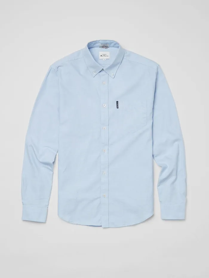 Ben Sherman Shirting LongSleeve Signature Oxford Shirt 8211 Sky 8211 Men