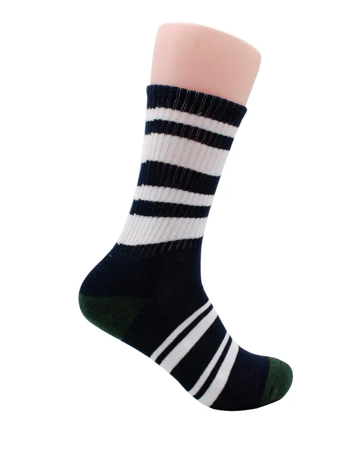 Ben Sherman Socks Men039s 3Pack Casual Ribbed Crew Socks 8211 Green Multi 8211 Men