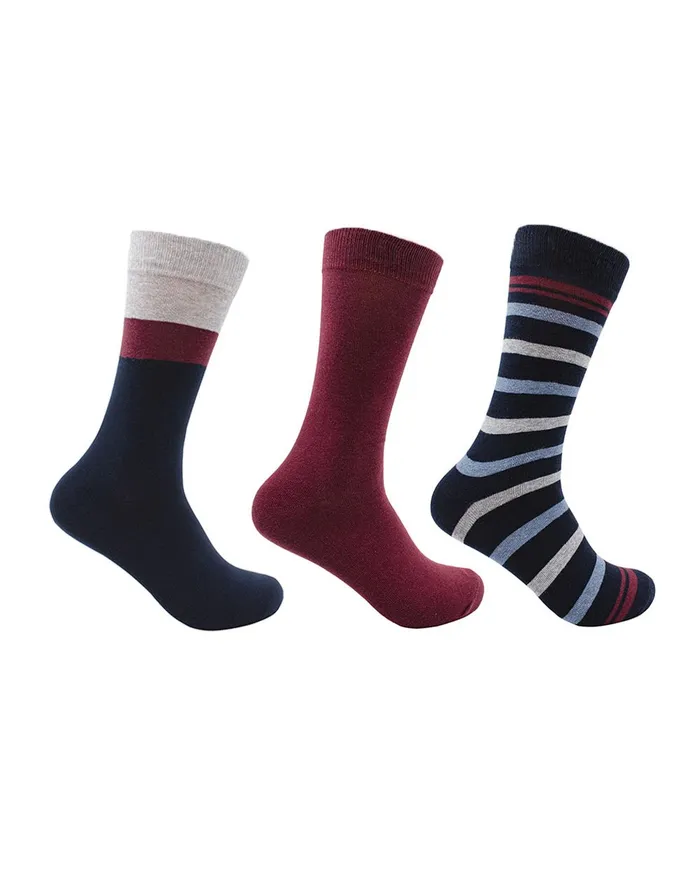 Ben Sherman Socks Men039s 3Pack Novelty Dress Socks 8211 Navy Multi 8211 Men