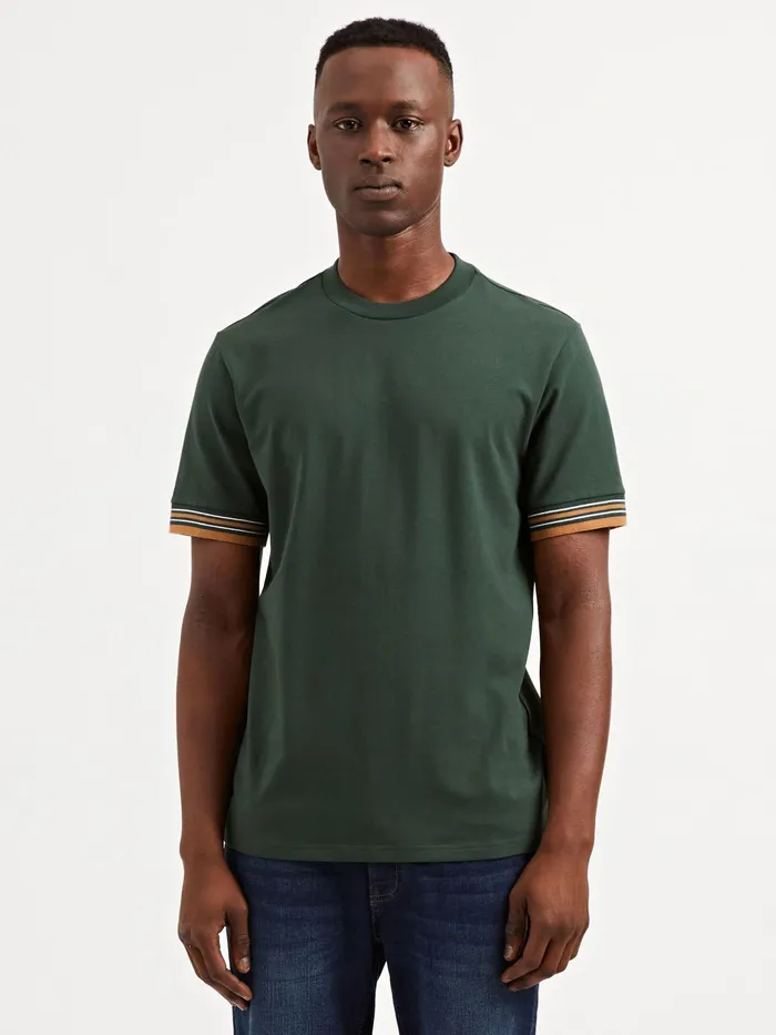 Ben Sherman TShirts Collegiate Ringer Tee 8211 Spruce 8211 Men