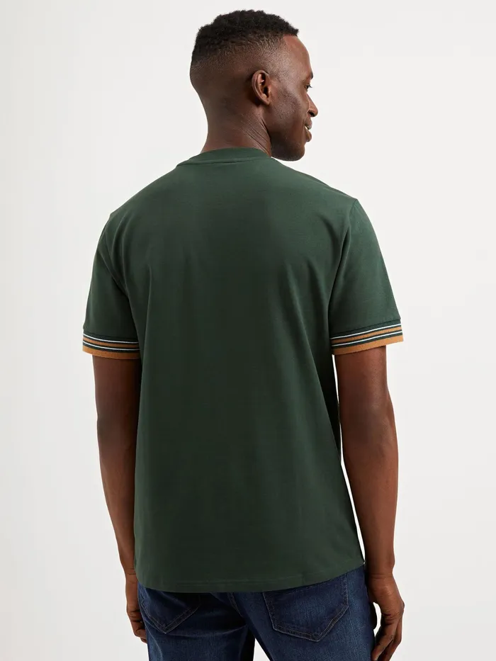 Ben Sherman TShirts Collegiate Ringer Tee 8211 Spruce 8211 Men