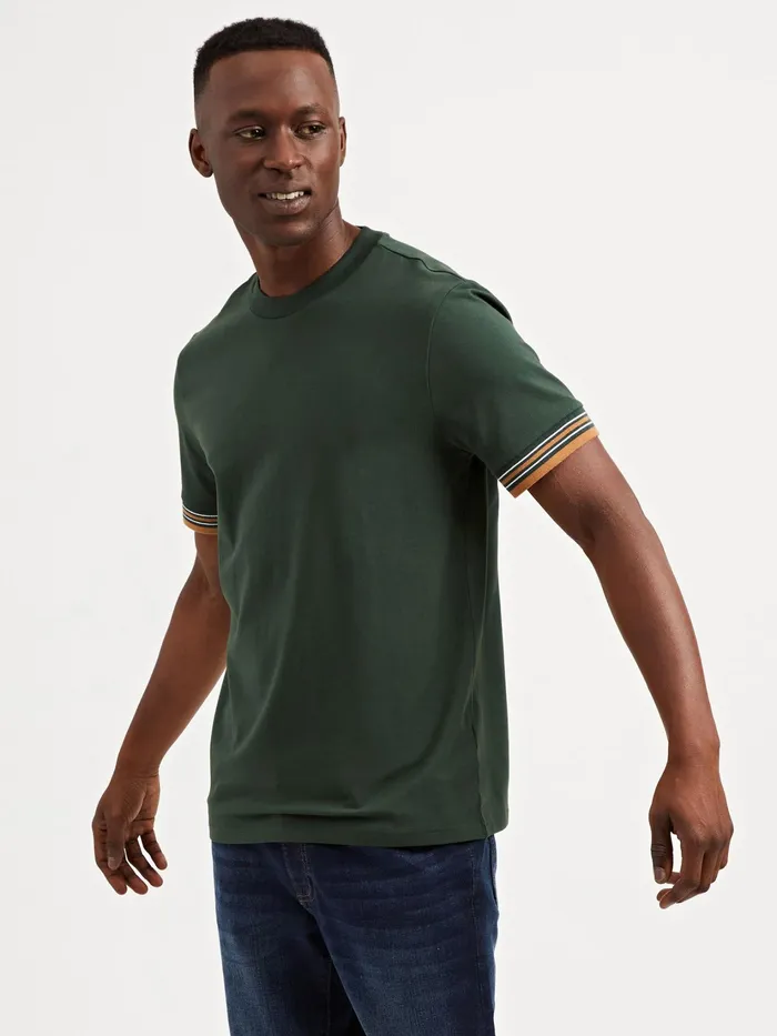 Ben Sherman TShirts Collegiate Ringer Tee 8211 Spruce 8211 Men