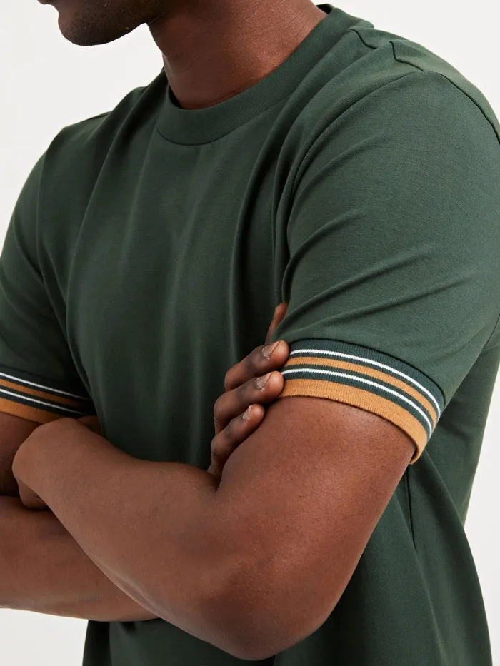 Ben Sherman TShirts Collegiate Ringer Tee 8211 Spruce 8211 Men