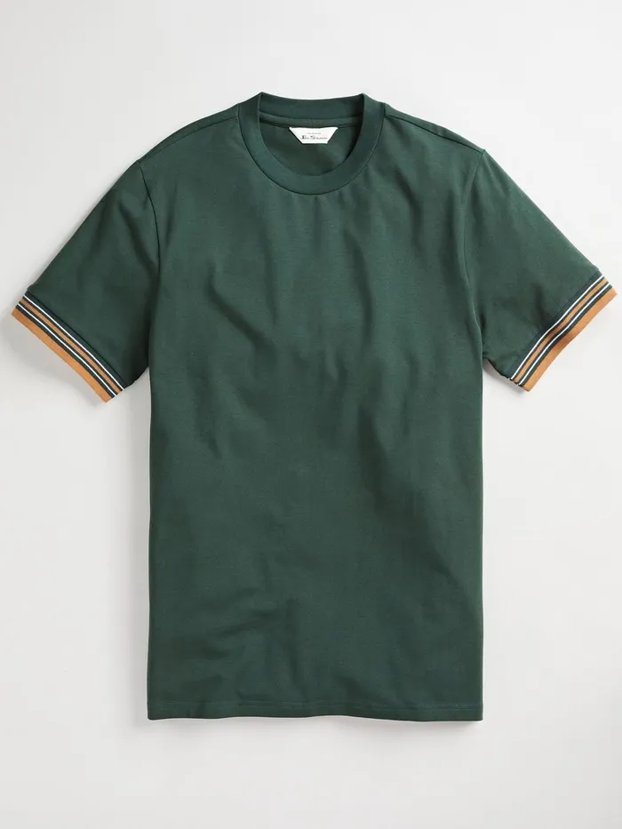 Ben Sherman TShirts Collegiate Ringer Tee 8211 Spruce 8211 Men