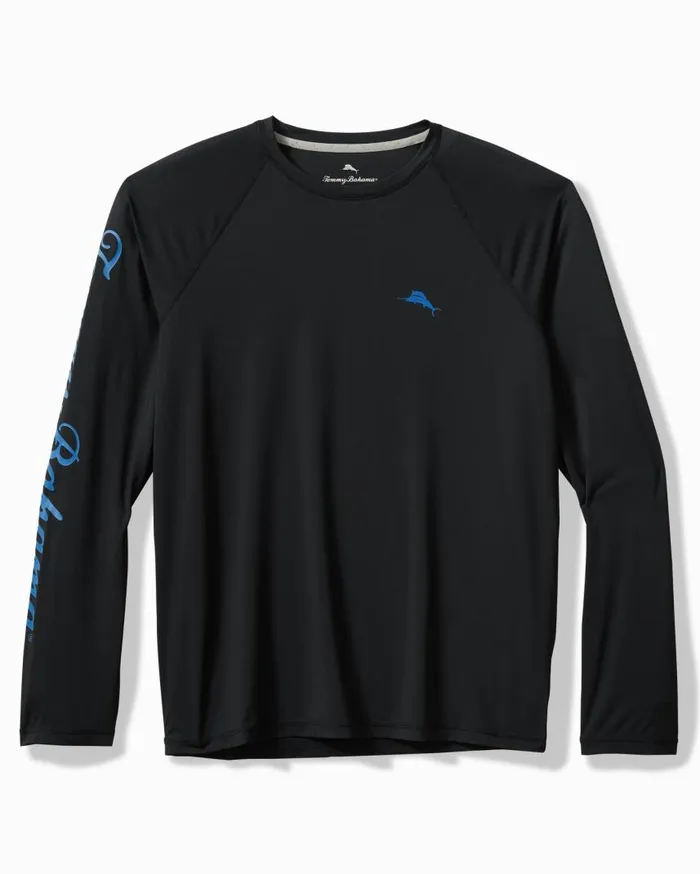 Big and Tall Big and Tall Chill Time Lush Hour Crew IslandZone Rash Guard Classic Blue Tommy Bahama TShirts Big and Tall Big and Tall Chill Time Lush Hour Crew IslandZone Rash Guard Classic Blue Tommy Bahama TShirts