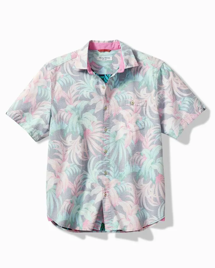Big and Tall Big and Tall Emfielder IslandZone Knit ShortSleeve Shirt Iced Slate Tommy Bahama Shirts