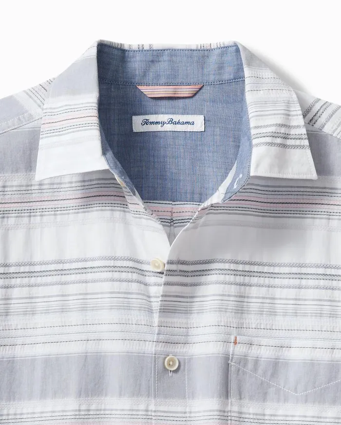 Big and Tall Big and Tall White Sand Beach Stripe Shirt Coconut Cream Tommy Bahama Shirts Big and Tall Big and Tall White Sand Beach Stripe Shirt Coconut Cream Tommy Bahama Shirts