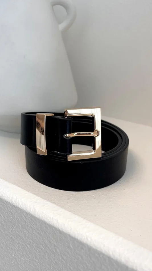 Billy J Belts Women Valarae Belt 8211 Black Gold