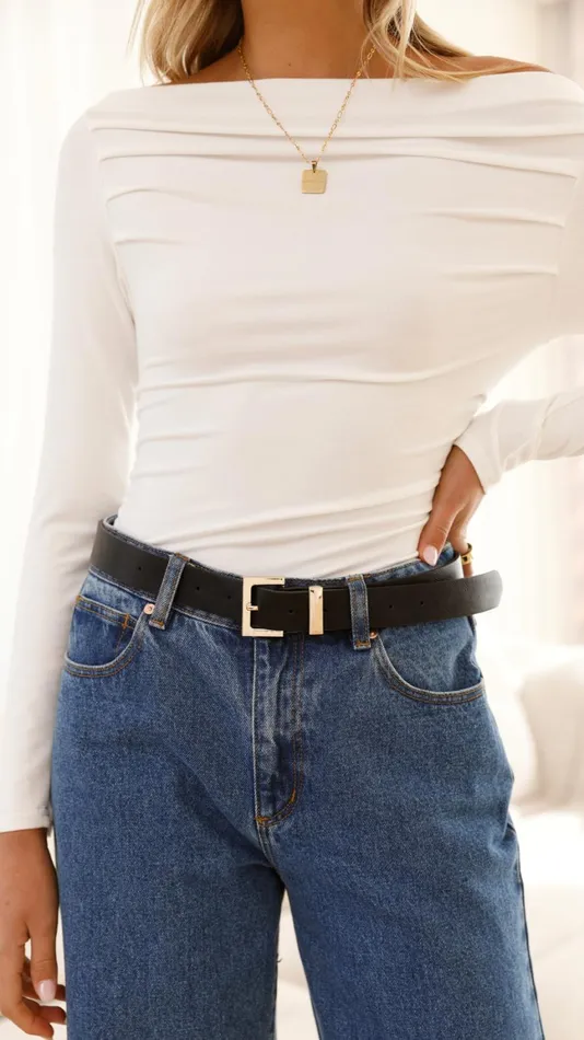 Billy J Belts Women Valarae Belt 8211 Black Gold