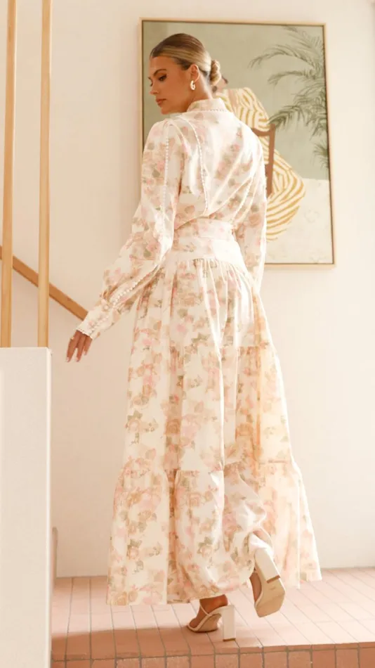 Billy J Bottoms Women Bahari Maxi Skirt 8211 Blossom Print