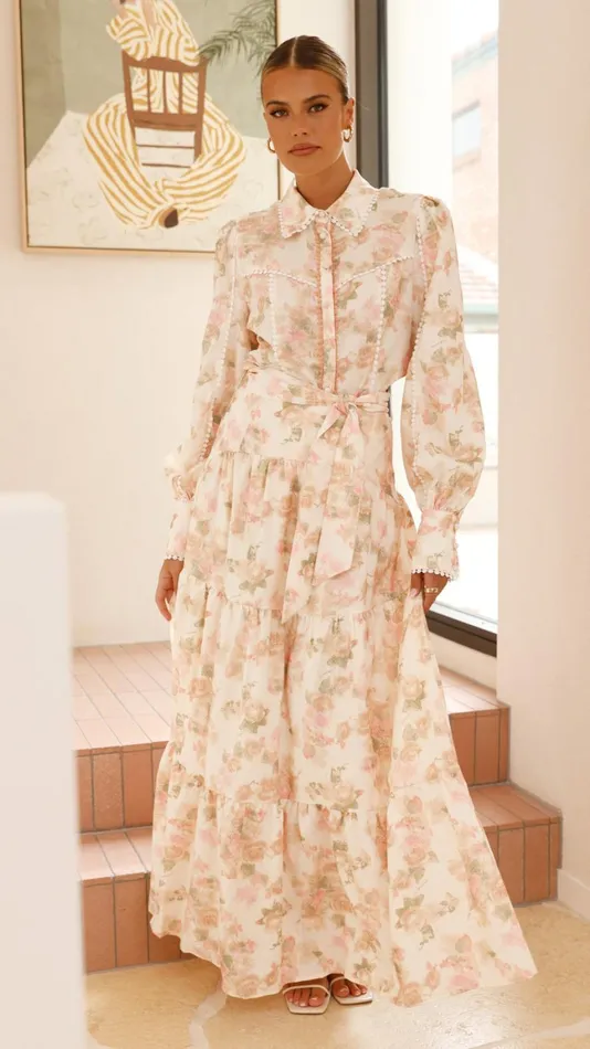 Billy J Bottoms Women Bahari Maxi Skirt 8211 Blossom Print