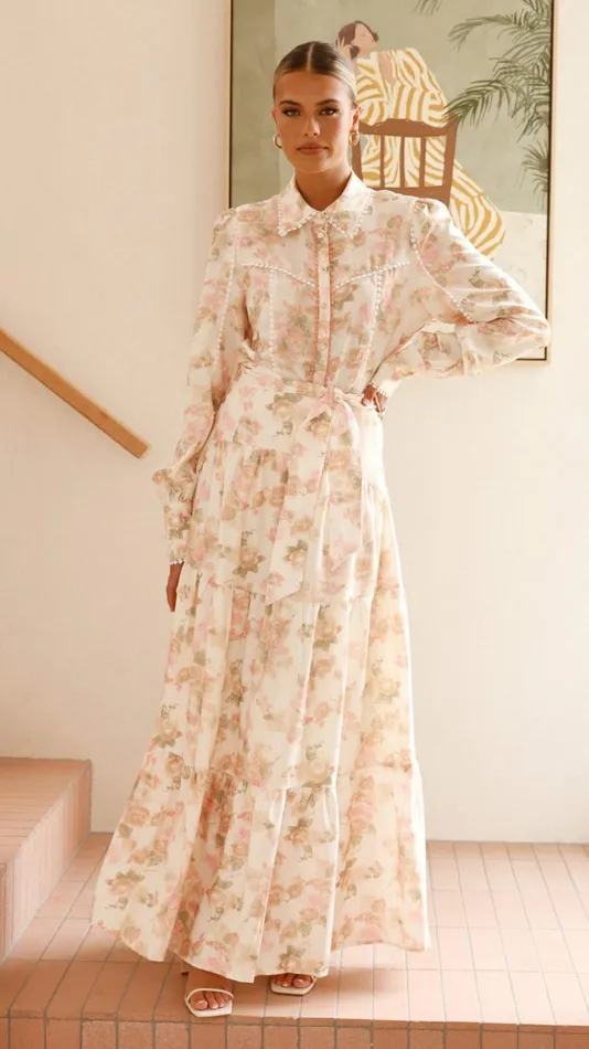 Billy J Bottoms Women Bahari Maxi Skirt 8211 Blossom Print