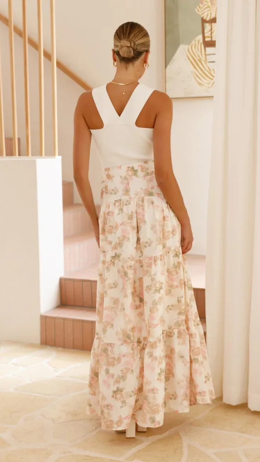 Billy J Bottoms Women Bahari Maxi Skirt 8211 Blossom Print