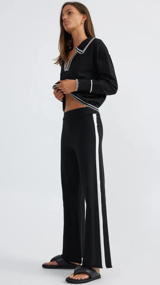 Billy J Bottoms Women Emerson Pant 8211 Black White