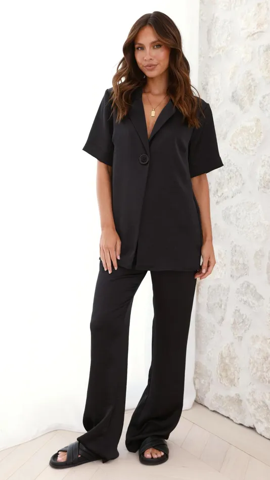 Billy J Bottoms Women Imogen Button Pants 8211 Black