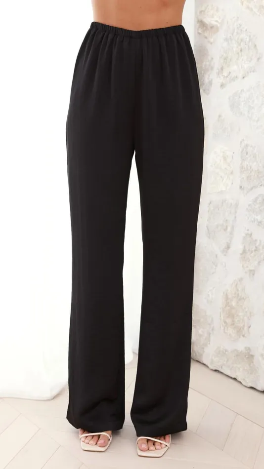 Billy J Bottoms Women Imogen Button Pants 8211 Black