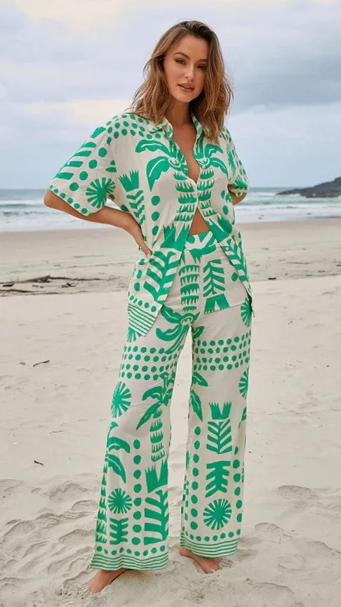 Billy J Bottoms Women Jax Pants 8211 Nazare Print