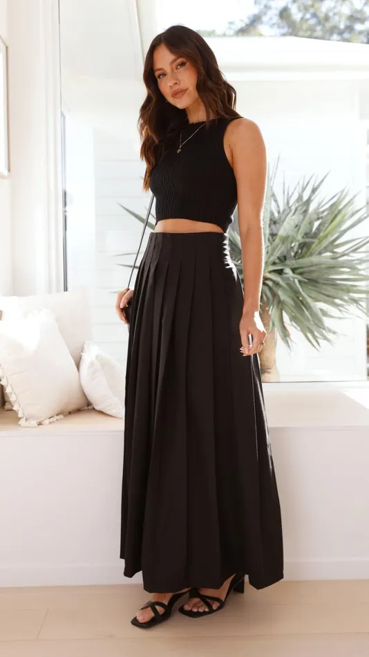 Billy J Bottoms Women Leya Maxi Skirt 8211 Black