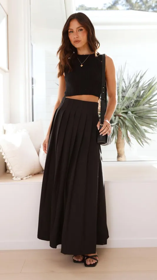 Billy J Bottoms Women Leya Maxi Skirt 8211 Black