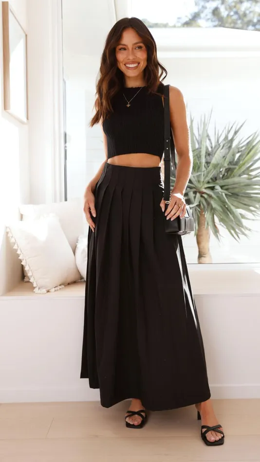 Billy J Bottoms Women Leya Maxi Skirt 8211 Black