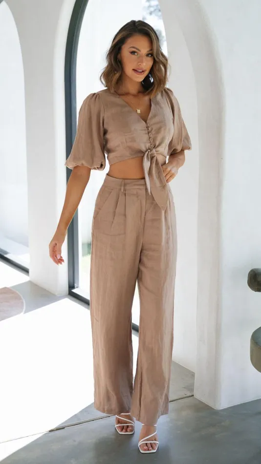 Billy J Bottoms Women Tillie Pants 8211 Latte