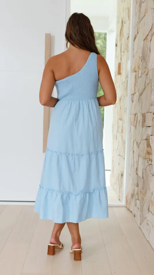 Billy J Dresses Women Alanna Midi Dress 8211 Sky Blue