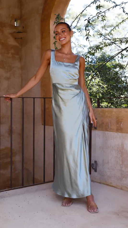 Billy J Dresses Women Alaria Maxi Dress 8211 Sage