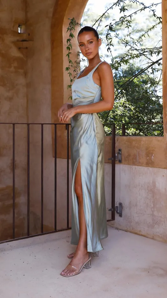 Billy J Dresses Women Alaria Maxi Dress 8211 Sage