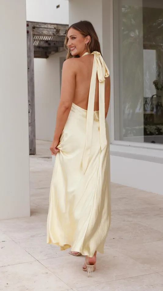 Billy J Dresses Women Amalia Maxi Dress 8211 Yellow