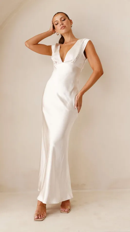 Billy J Dresses Women Amelia Maxi Dress 8211 Champagne