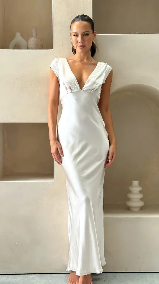 Billy J Dresses Women Amelia Maxi Dress 8211 Champagne