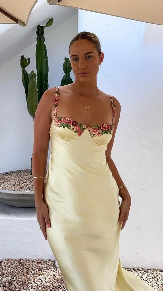 Billy J Dresses Women Aurora Maxi Dress 8211 Yellow
