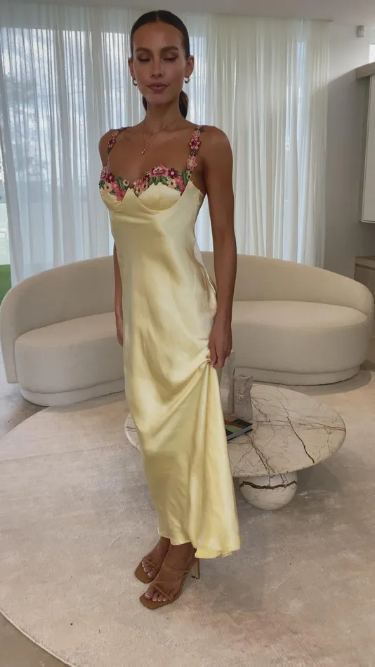 Billy J Dresses Women Aurora Maxi Dress 8211 Yellow