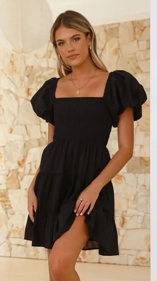 Billy J Dresses Women Chanel Mini Dress 8211 Black