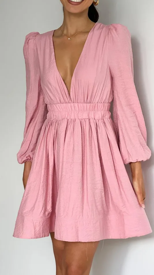 Billy J Dresses Women Charlotte Mini Dress 8211 Soft Pink