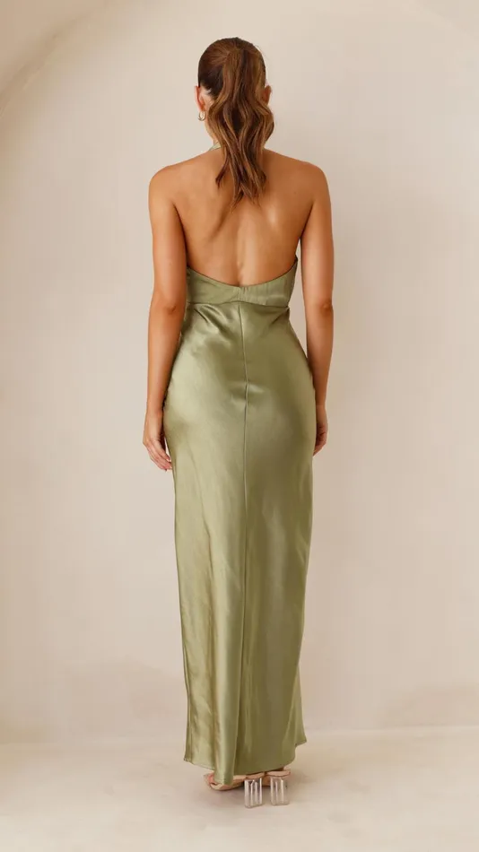 Billy J Dresses Women Chloe Maxi Dress 8211 Olive