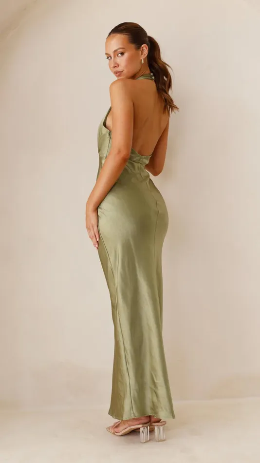 Billy J Dresses Women Chloe Maxi Dress 8211 Olive