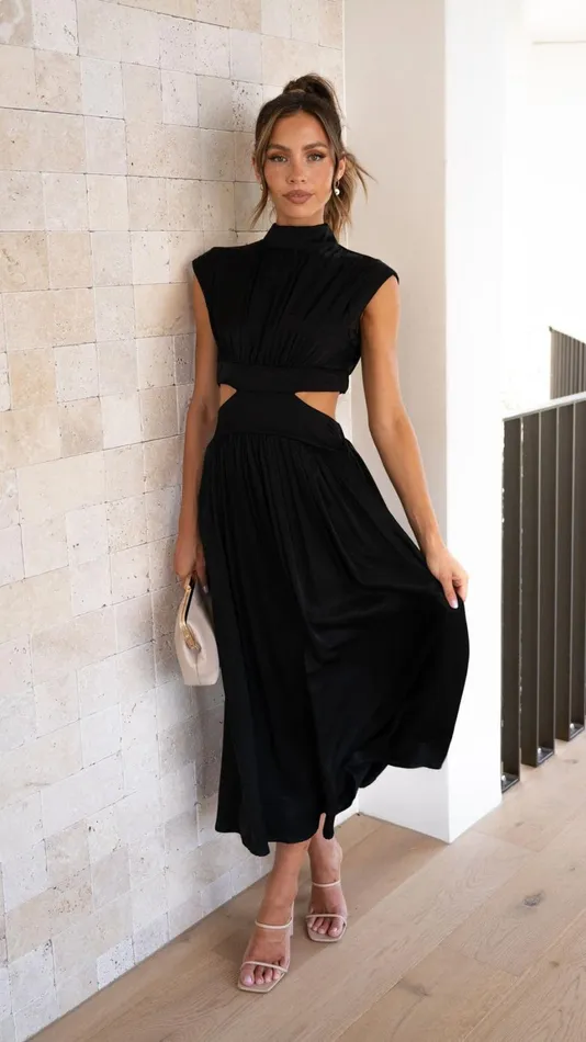 Billy J Dresses Women Cindie Midi Dress 8211 Black