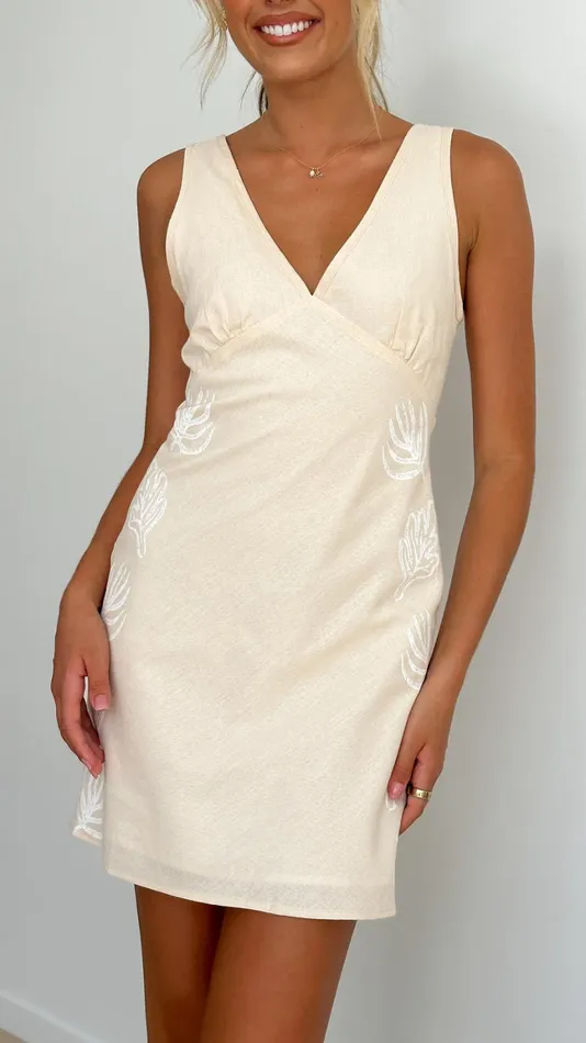 Billy J Dresses Women Cobie Mini Dress 8211 Beige
